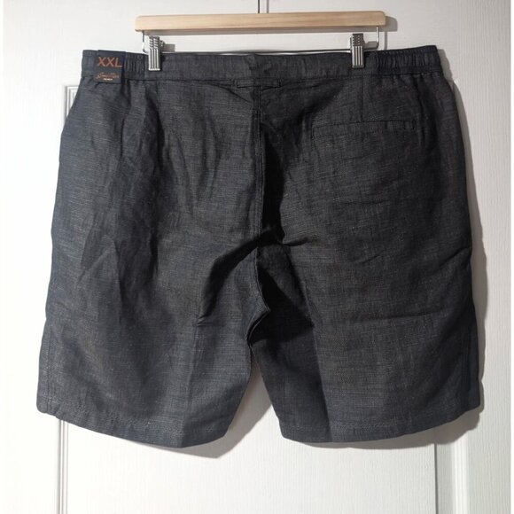 Good Man Brand | Tulum Linen/Cotton Shorts in Indigo Heather - Picture 4 of 14